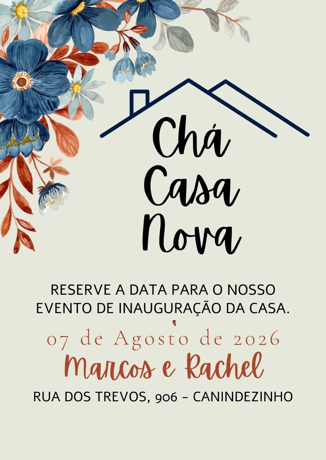Convite Chá de Casa Nova
